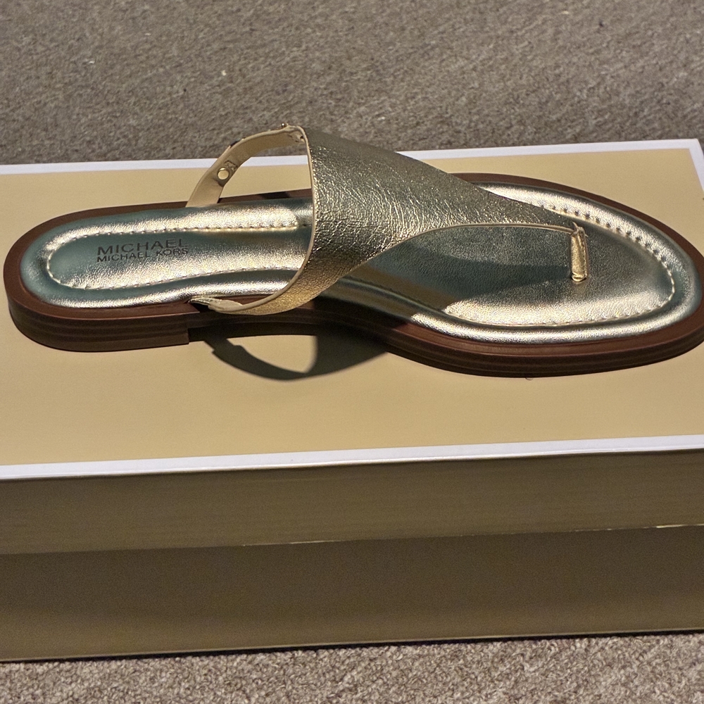 Michael Kors Metallic Gold Sandals